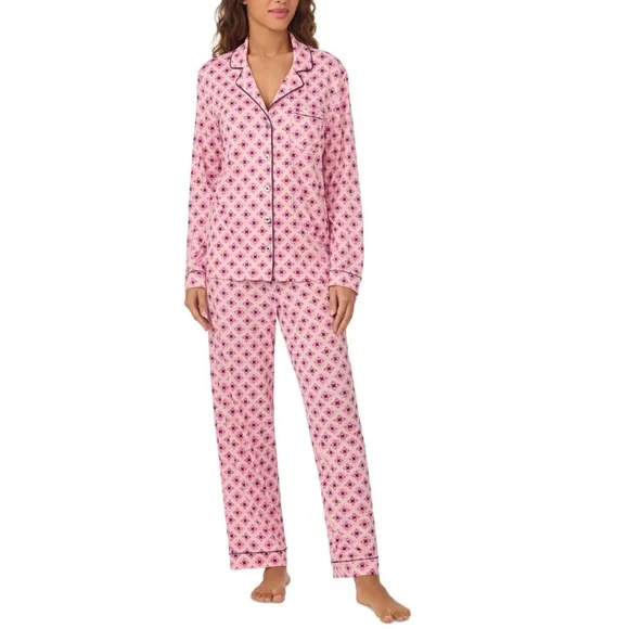 Cuddl Duds Intimates Sleepwear Cuddl Duds Pink Polka Dot